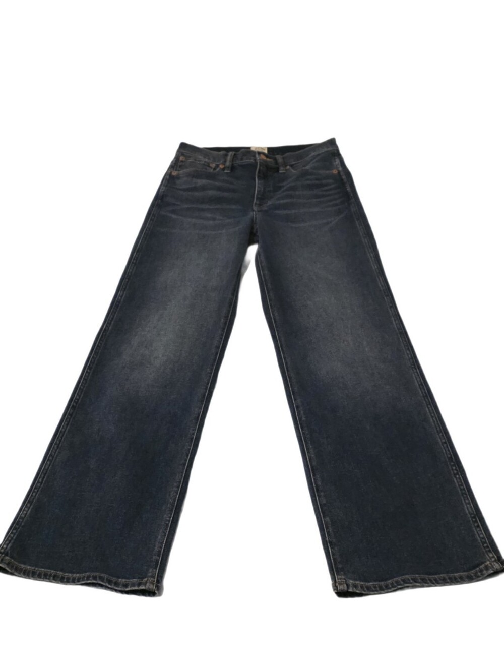 J. Crew Reimagined Dark Blue Wide Leg Jeans Sz 28 - Picture 10 of 17